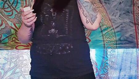 Become a Slave for My Leather Boots -While I Spit and Ash All Over Them-