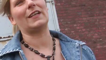 Sabine is all alone at home and makes it in front of her neighbor