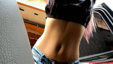 Belly Stretching in the car 2mv