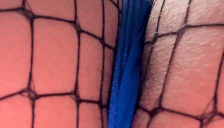 Blonde and brunette laugh as your face gets sat on