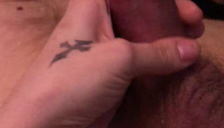 Hard Thick Headed Cock gets Handjob