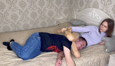 My thighs are eating a tasty dinner