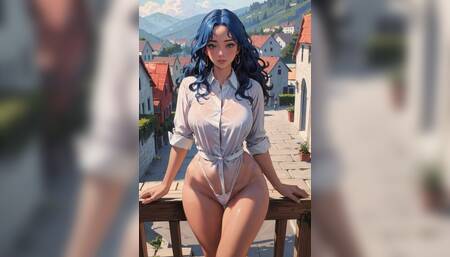 Hentai anime shiny lingerie moments with hentai hottie