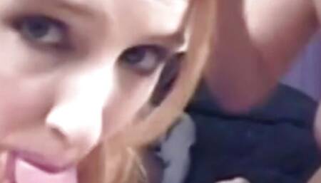 Young amateurs tag team a small cock with a nice blowjob