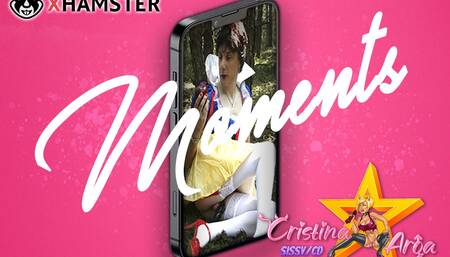 Moments: Sissy Snow White exposed in the forest