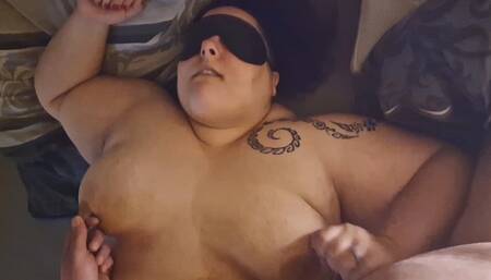 BBW Mel Late Night Handjob N Cum