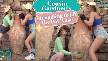 Ziva Fey -- Cousin Gardners Struggling To Lift The Vase