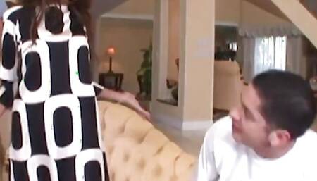 After Flashing Her Flabby White Ass, the Blonde Engages in Intense Anal Intercourse and Swallows