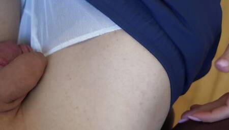 Super Horny Amateur Brunette Girlfriend Gets Dick in Her Mouth