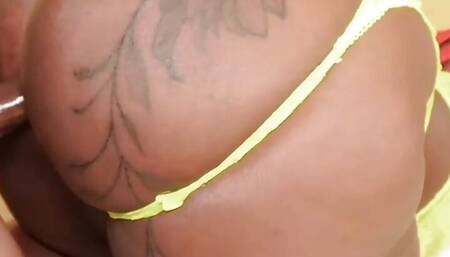 African bbw mature fucked by her young client