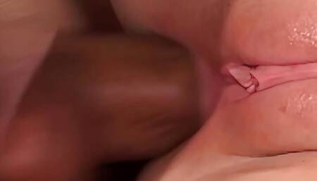 3some fucking with a tiny brunette who enjoys hardcore sex