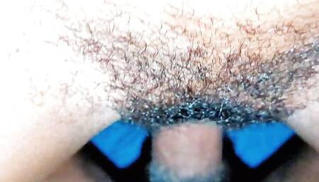 Horny hairy pussy fucked with big cock creampie