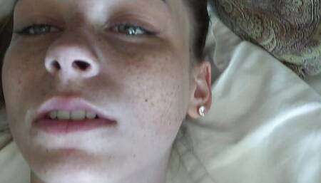 Renee Rose POV session sucks cock and takes cock deep then eats cum off feet and mouth