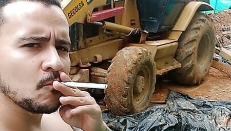 Feets and Hairy Bigcock After Job