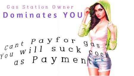 AUDIO ONLY - Gas station owner dominates you