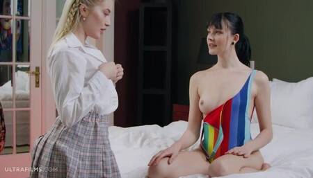 Amelia Riven and Bella Spark are enjoying masturbation so much