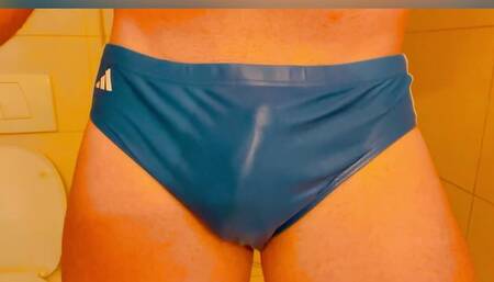 Desperate Piss in adidas speedo