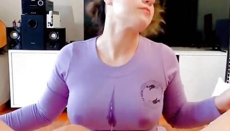 35 Week Multiple Pregnancy, Saliva Gagging, Deep Throat, Pussy Fucking and Oral Creampie!