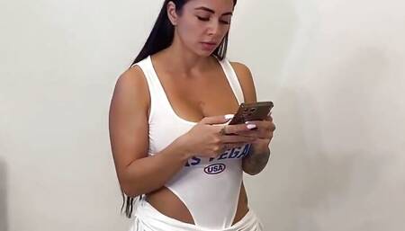A Hot Latin MILF and a Blonde with Big Tits Fuck the Yoga Instructor in a Threesome
