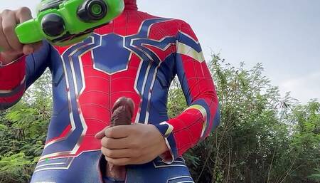 Asian Spiderman in Songkran Festival 2024