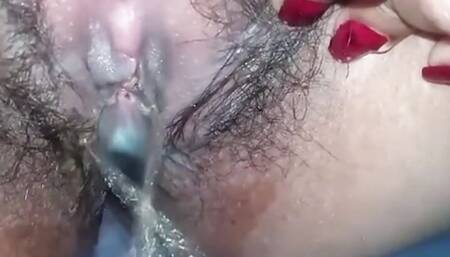 Savita ji is mutt rahi hai aur pussy hair is black black seeing you, water will come out of the land, water will come out