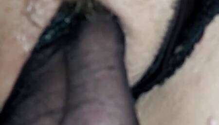 Lingerie Lovers - Racy Red Bra Reveal - Scene Two - Tasty Toes and Pussy Play