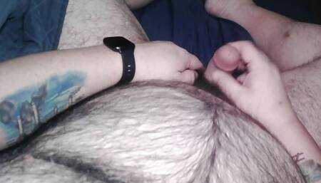 Hairy Bear Monk3yMing0 POV Cumshot with my Toy.