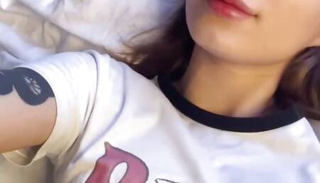 My POV Masturbation on the Bed and a Rough Orgasm