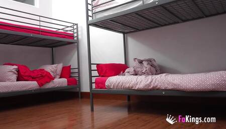 Valeria's 'Special Treat' for her own tenants: Watch this amazing babe banging 'em!