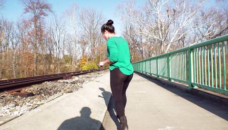 Oblivious MILF - Ripped Pants Exhibitionist