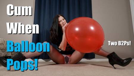 Cum When the Balloon Pops - Two Red Blow2pops - Kylie Jacobs - MP4 1080p HD