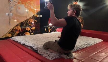 BTS from shooting It's always interesting to see what happens behind the scenes Threesoms two girls and guy