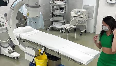 Surveillance Cam At Real Hospital With Fake Doctor , Bubble Butt Patient Was Fucked So Rough