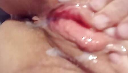 Wife came home from gym with creampie in pussy (sloppy seconds)