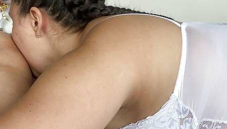 Deep tongue and hard sucking in ass