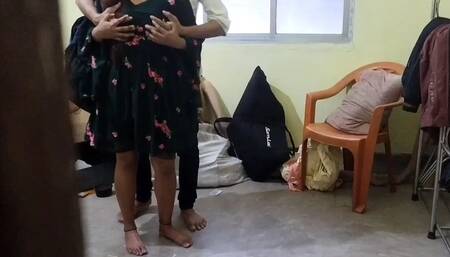 Indian Young Student Daily Cock with Her Teacher at Home