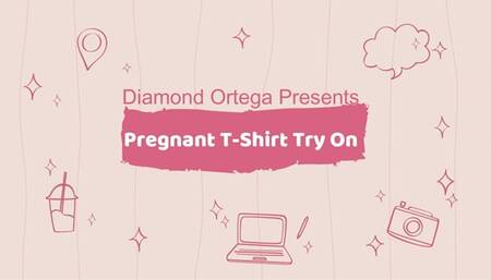 Pregnant T-Shirt Try On