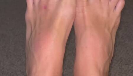 Tops & Bottoms of My Feet - Natural Toe Nails