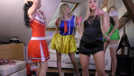 Brunette xxx with promiscuous cutie from Leons TV