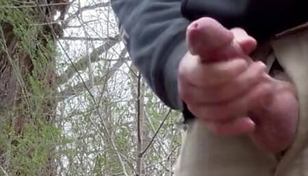 Cum in the woods 3