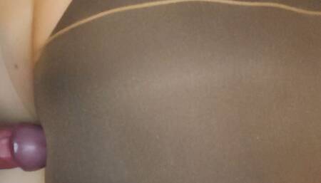 Touching Penis in Pantyhose and Panties