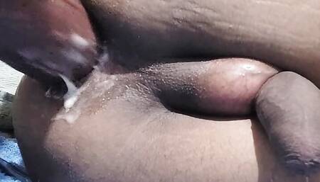 horny ass whore fucks her ass with dildo