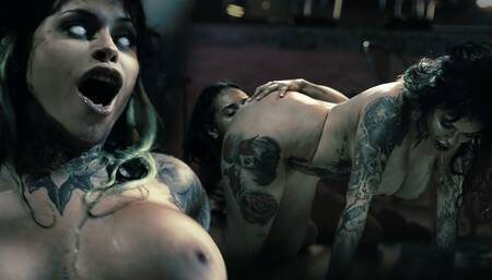 Tattooed Girl With Big Tits And Her Bestie Have Rough Lesbian Sex TRAILER