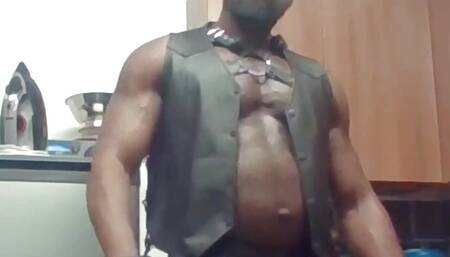 Black Leather Geared Smoke Scenes
