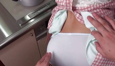 Japanese Kyoka Makimura enjoys finger fucking and cock smoking with her lover uncensored.