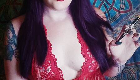 Travel Back in Time With a Gorgeous Smoking Goddess -Human Ashtray-