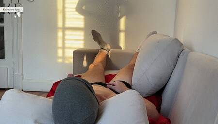 Katherine's farting non stop in her sweaty short after a gym session