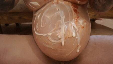 Your 9 months pregnant pig slut makes you horny