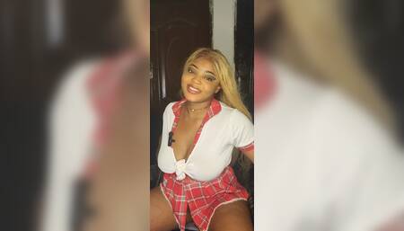 Lil sis in sexy uniform surprises her Big Brother