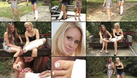 Stella Term SLWC with Toe Plate Struggling in the Park with Foot Play (in HD 1920X1080)